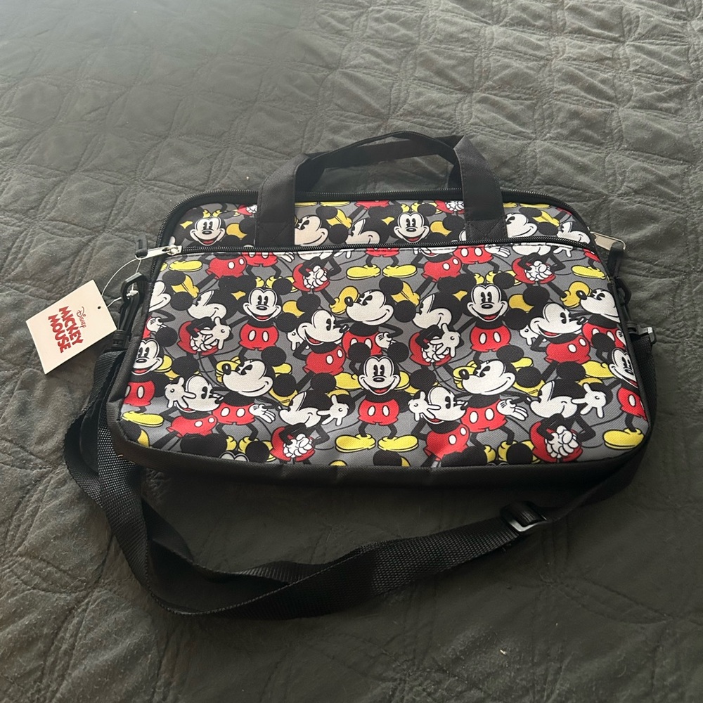 Disney Mickey Mouse Laptop Bag - Black, Red, and Yellow